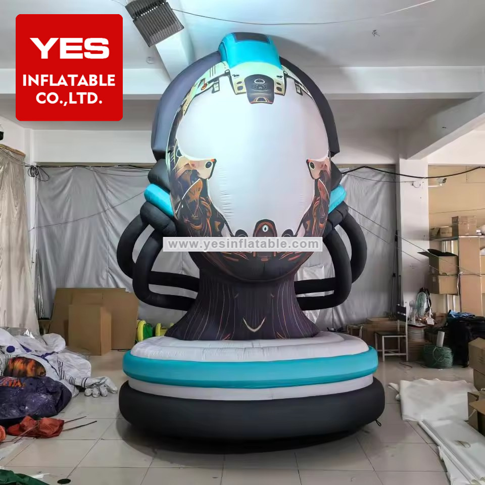 Giant Inflatable Robot Head Inflatable Advertising Model For Event Display