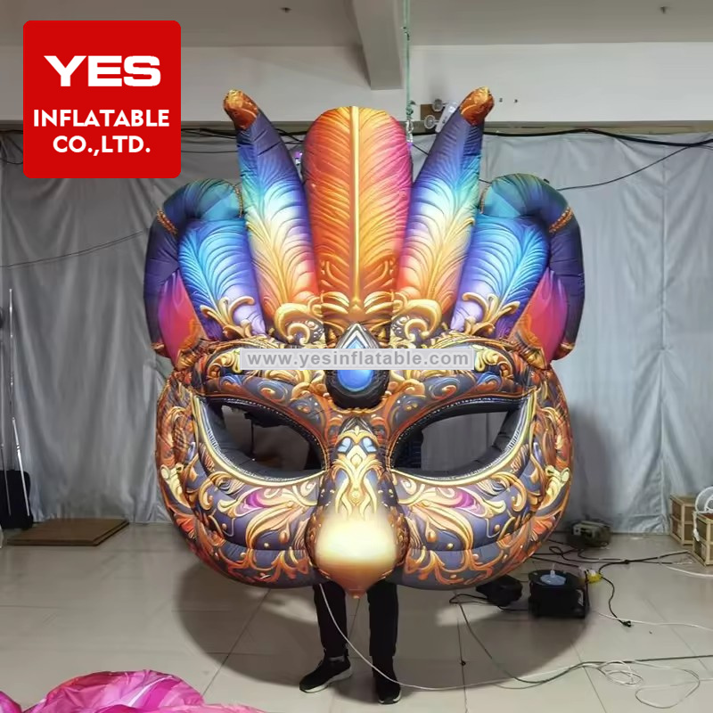 Inflatable masquerade mask dance party decoration inflatable face mask