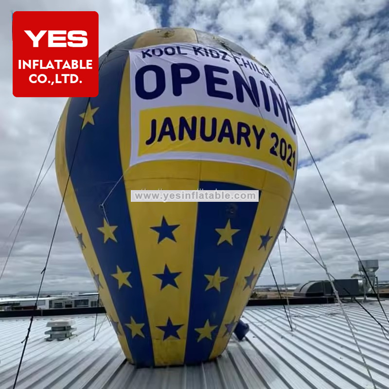 Custom Huge Rooftop Inflatables Promotions Advertising Balloon Shopfront Inflatable