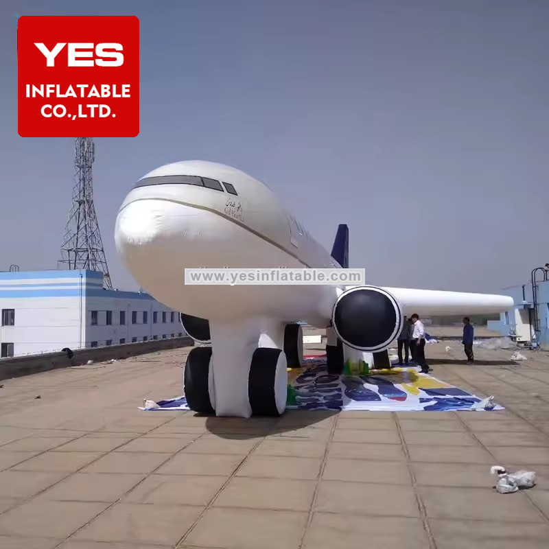 Outdoor custom advertising giant inflatable big airplane model