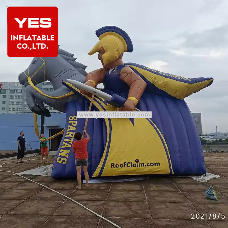 sports events mascot inflatable sport entrance gate inflatable tunnel horse