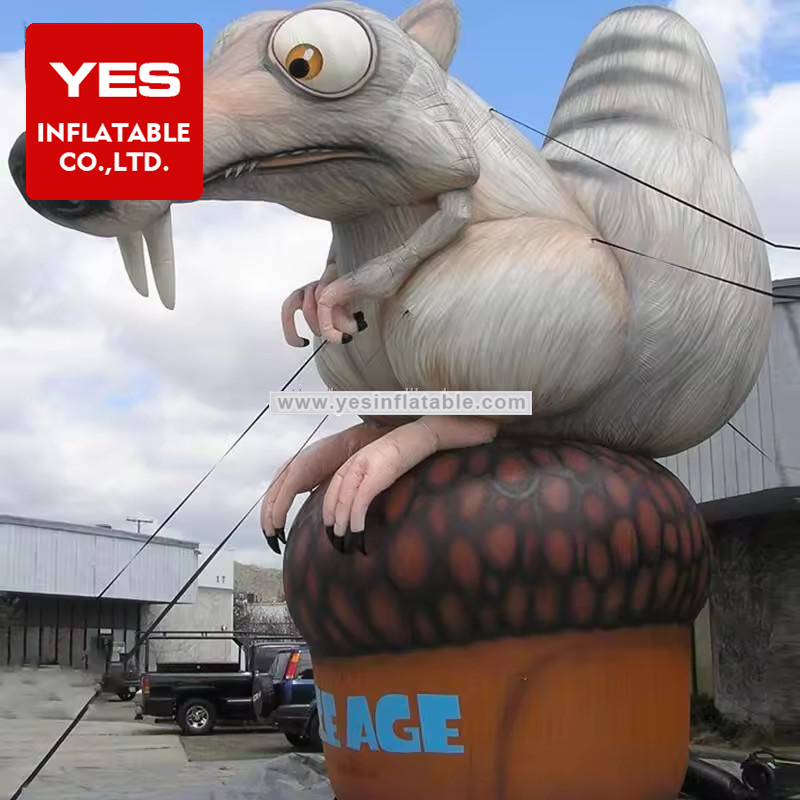 inflatable ice age animals cartoon character mascot inflatable squirrel