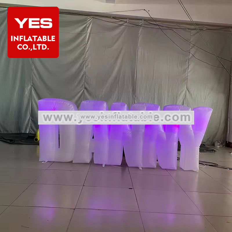 Advertising giant Inflatable Lighted Letter LED Big Inflatable Number Balloon