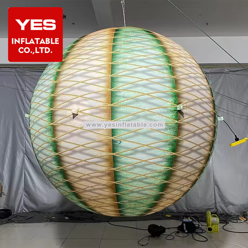 Theater Event Party Inflatable Decoration Hanging Inflatable Balls With Led Light