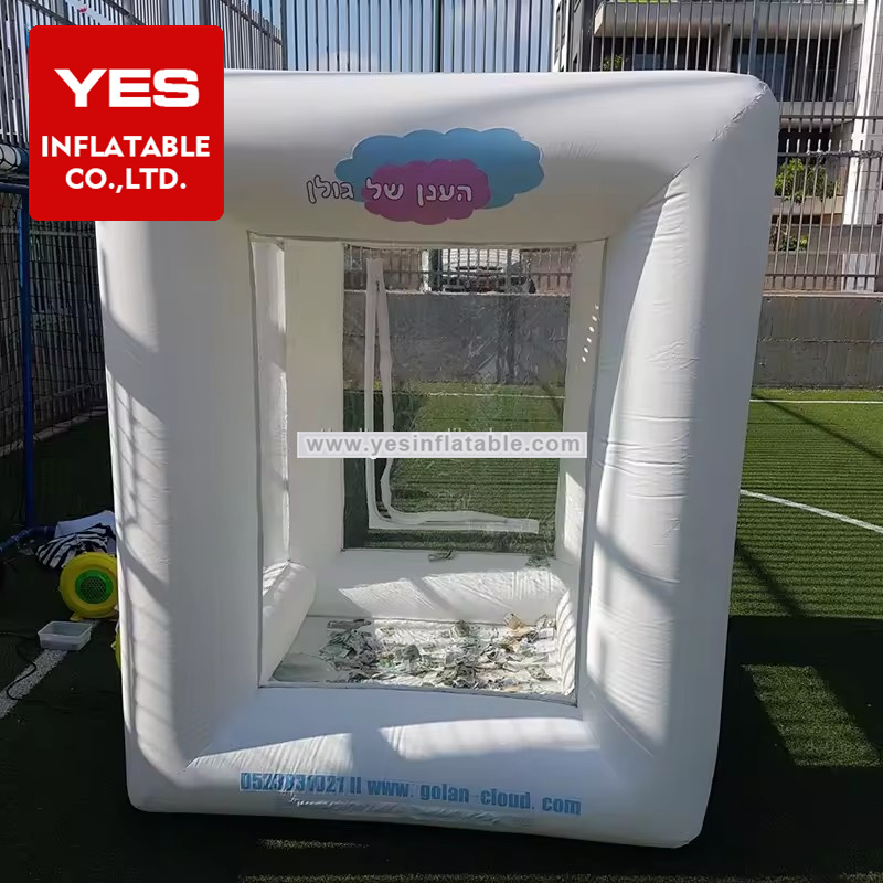 Advertising cube cash booth inflatable for money contest