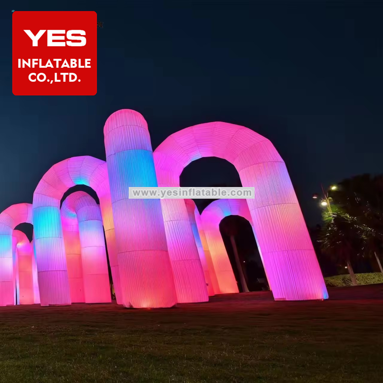 Led Lighting Inflatable Arch Color Change Event Party Inflatable Led Arch