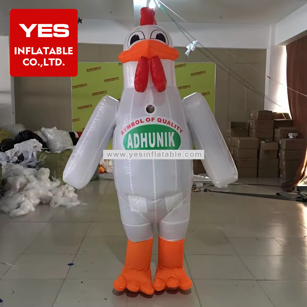 Customized inflatable chicken mascot cartoon inflatable chicken advertising