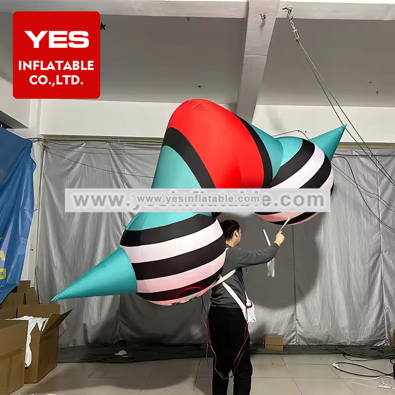 Outdoor Party Inflatable Led Walking Style Costumes Colorful Stage Inflatable Performance Costumes