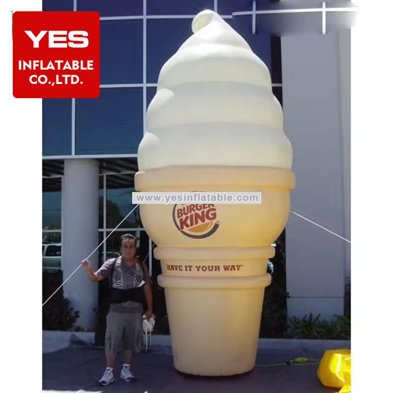 Commercial advertising inflatable food model decoration inflatable ice cream cone