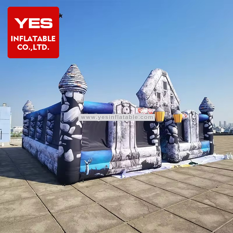 Giant inflatable Halloween Inflatable haunted house blowup scape room