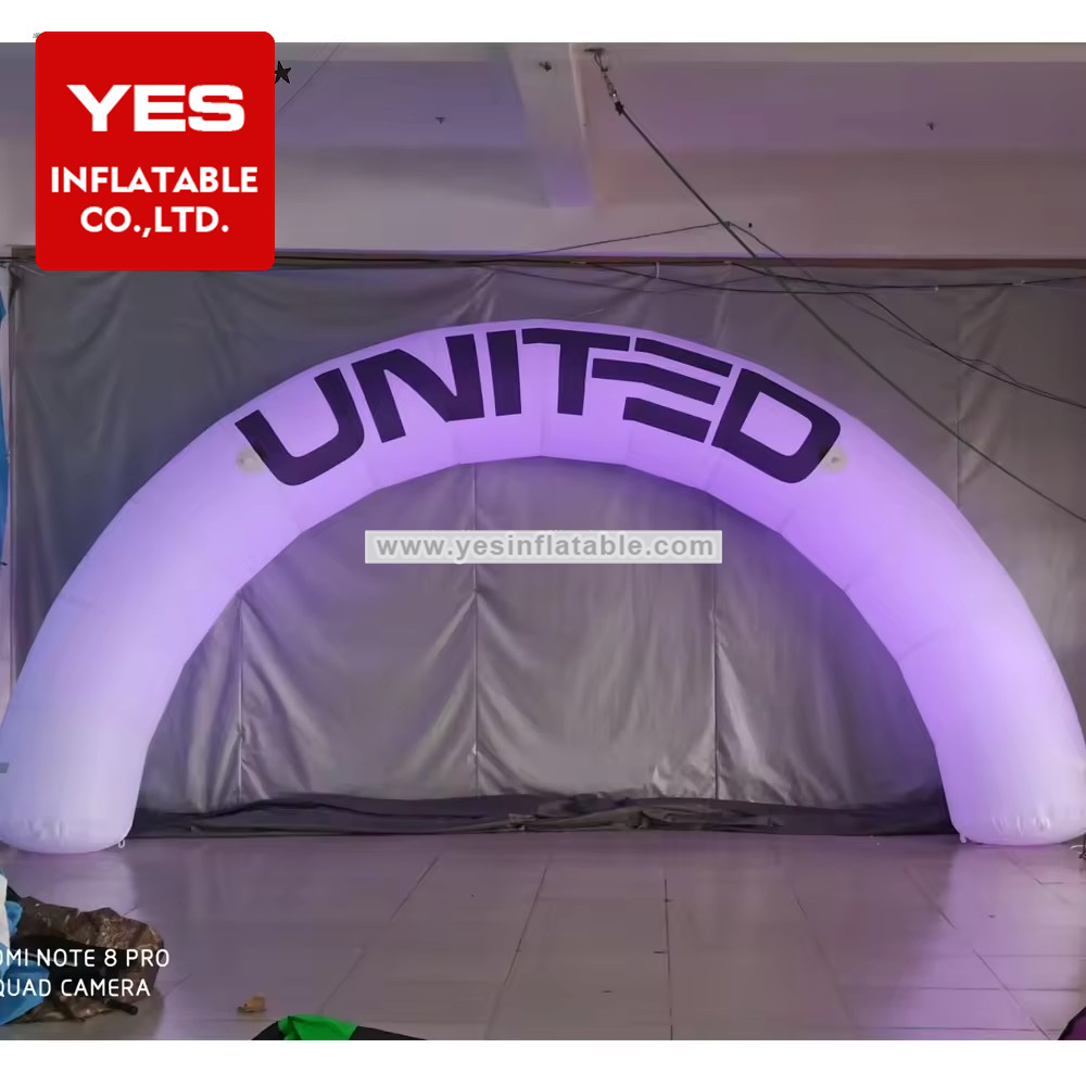 Customized Inflatable Event Decoration Archway Inflatable Led Lighted Arch