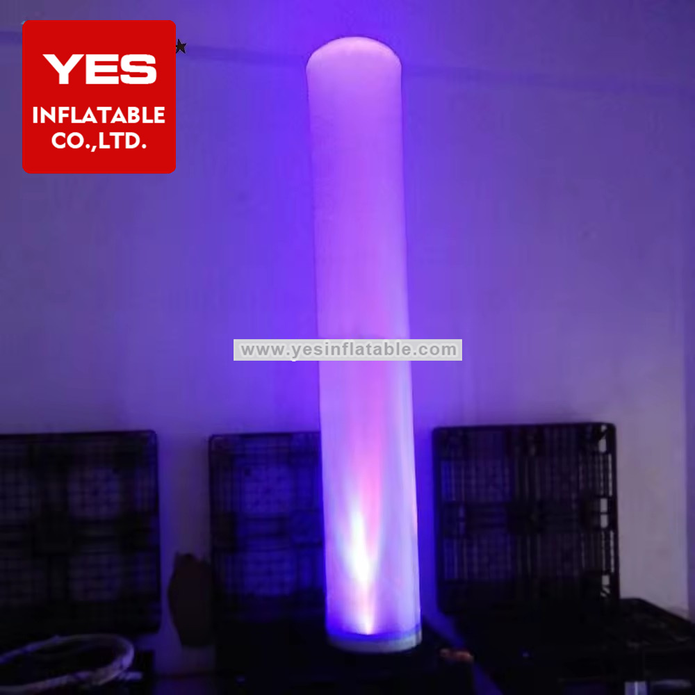 Event Advertising Holiday Inflatable LED Column Decorative Inflatable Tube Light