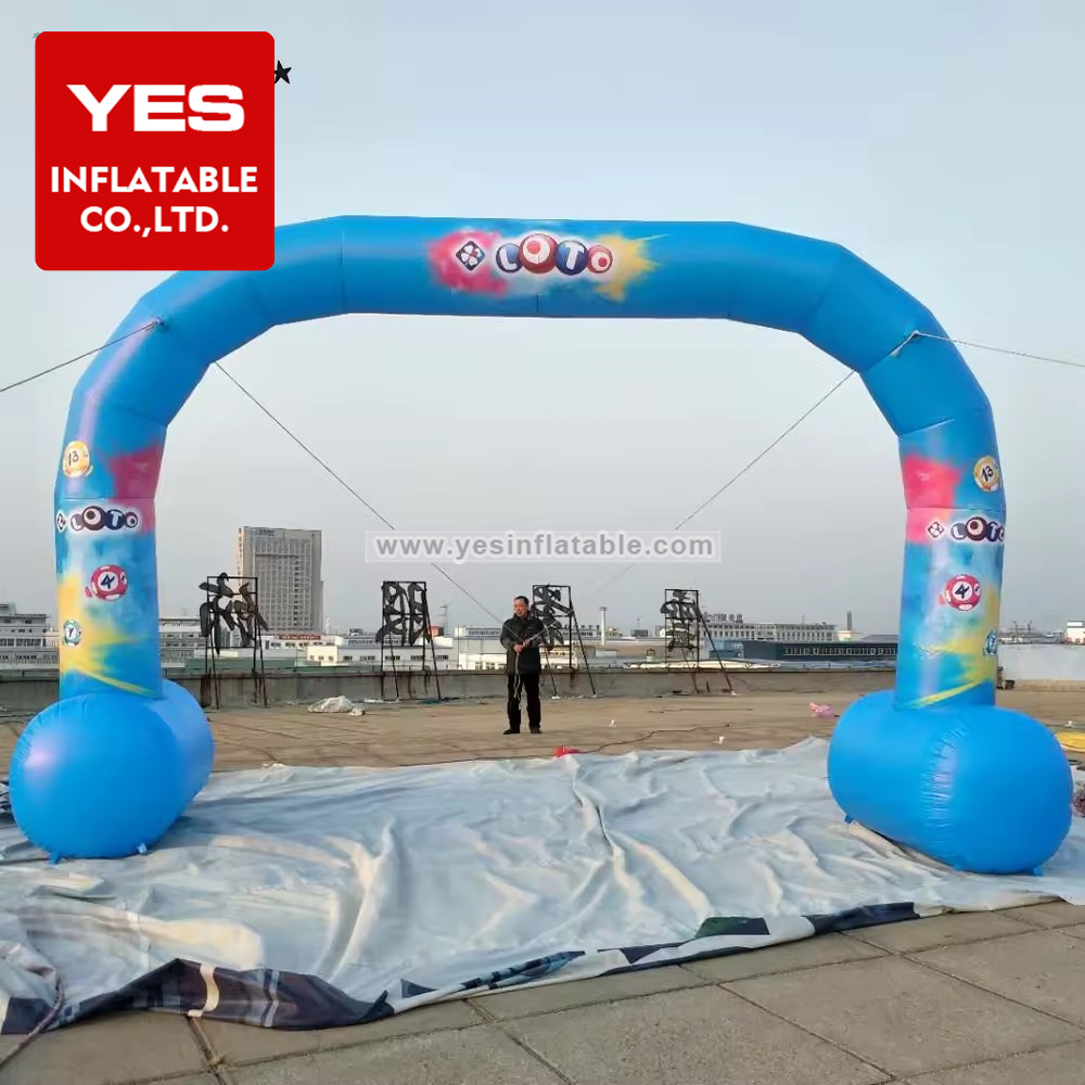 Advertising Inflatable Blue Cartoon Arch Inflatable Arch With Feet