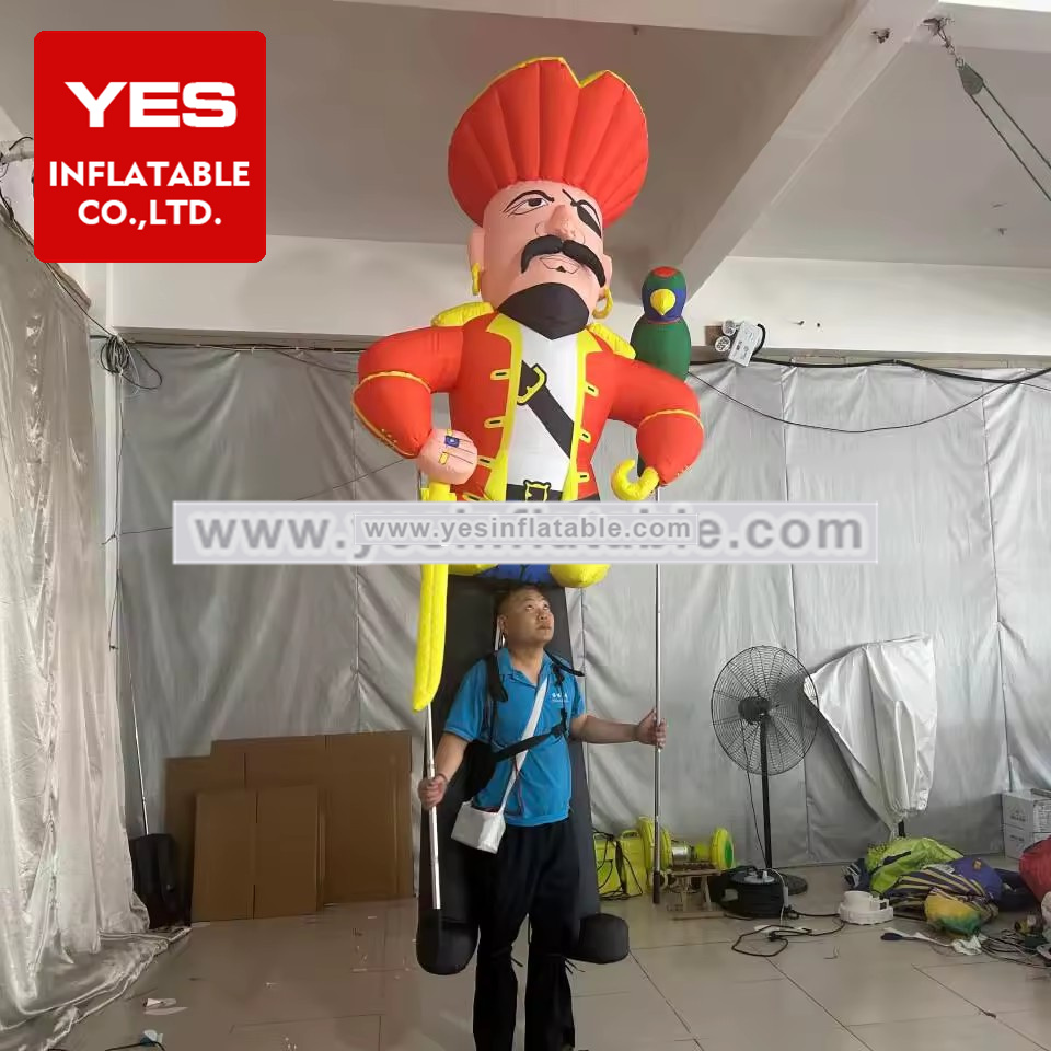 Holiday Custom Walking Inflatable Parade Costume Inflatable Pirate Costume