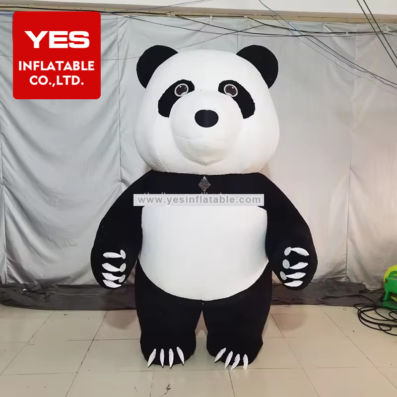 Customized Inflatables Products Costume Cartoon Walking Inflatable Panda Costume