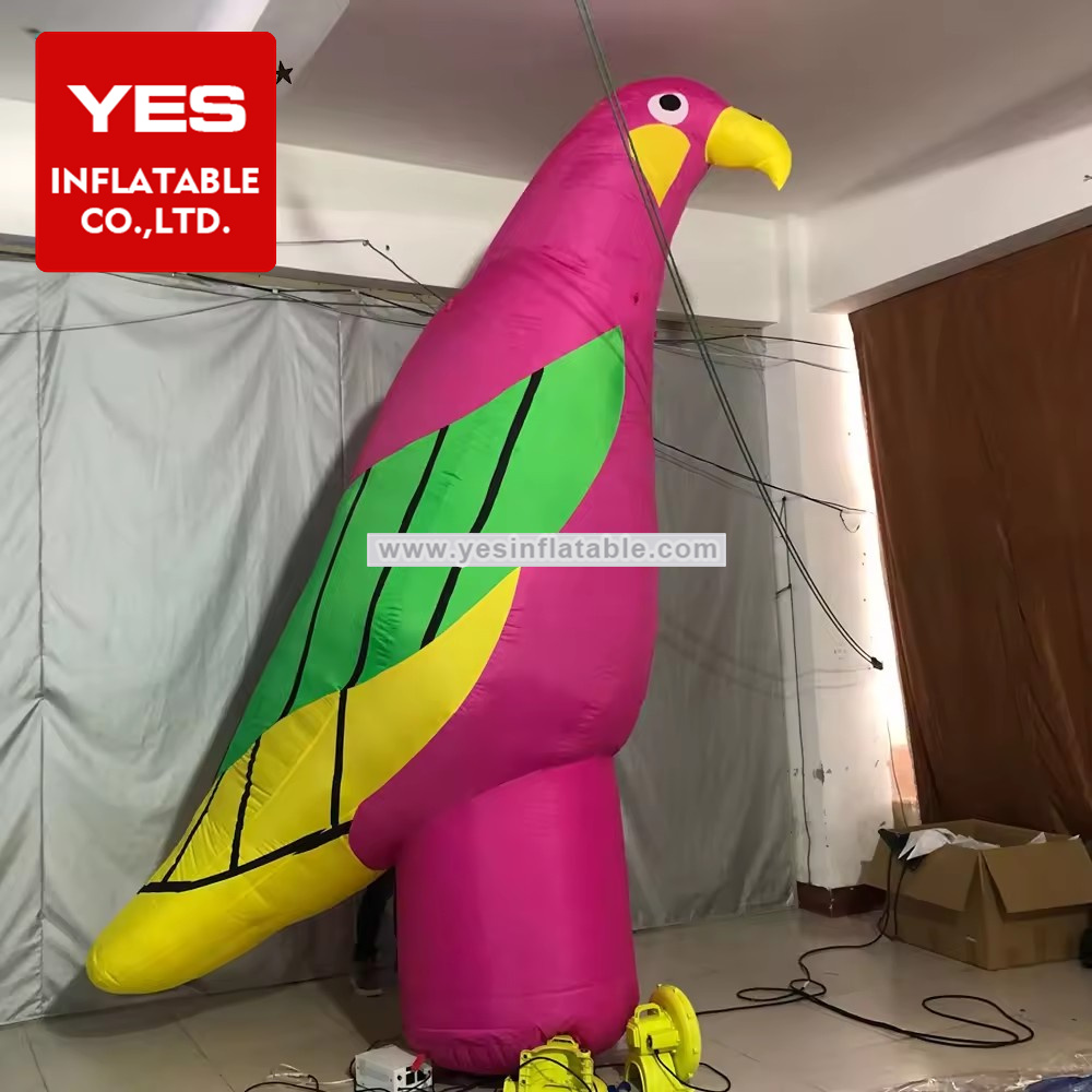 Colorful Giant Inflatable Animal Bird Model Inflatable Parrot