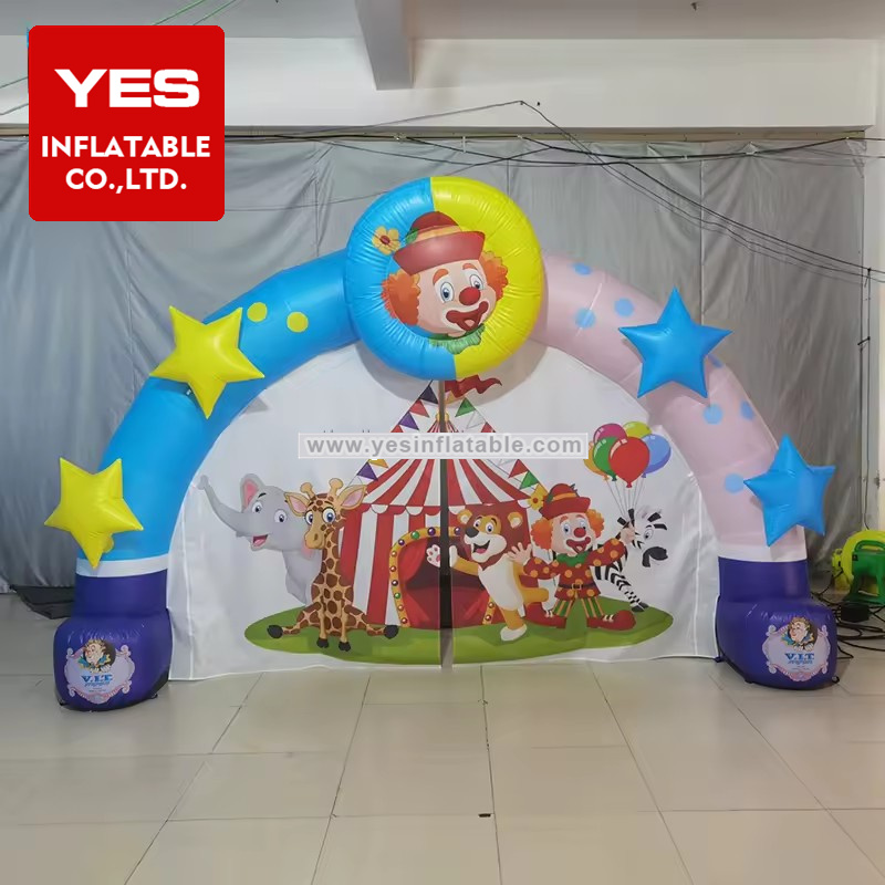 Christmas Outdoor Decorations Customized Inflatable Christmas Archeway Inflatable Clown Arch