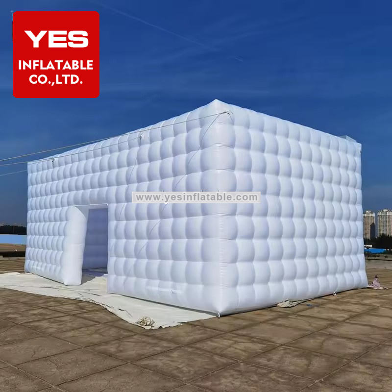 Large Inflatable Cube Tent Wedding Party Led Light Inflatable Camping Tent