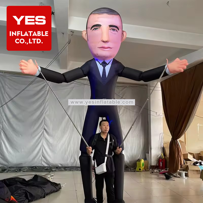 Factory High Quality Parade Inflatable Walking Costume Inflatable Man Character For Event Costume