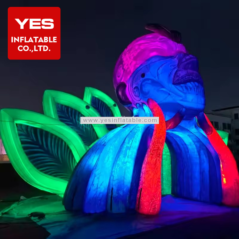 giant music festival stage decorations inflatable event dj background