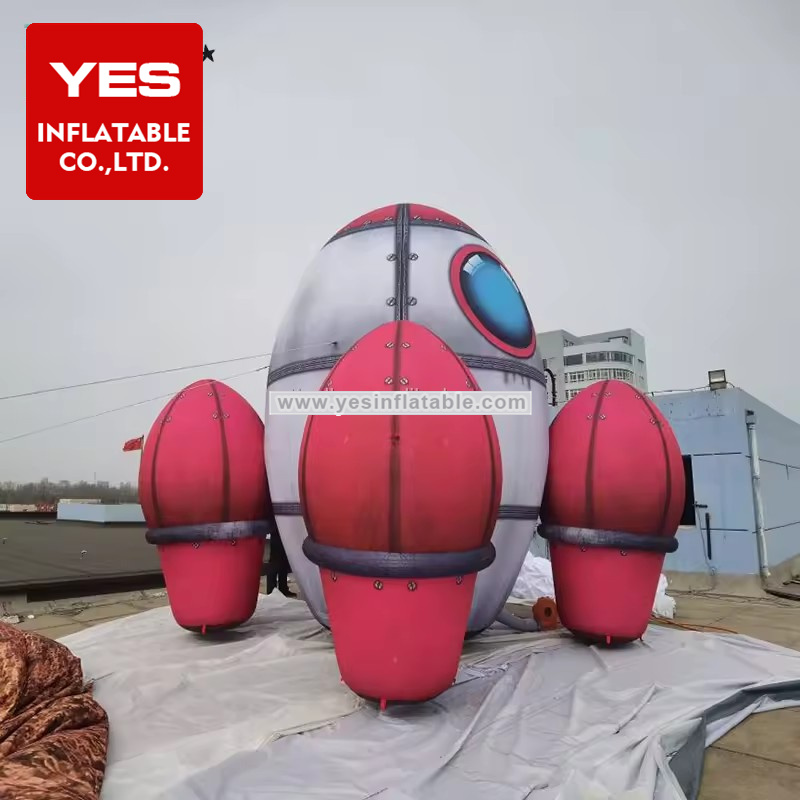 Giant advertising airship inflatable zeppelin plane blimp aircraft inflatable rocket   ship