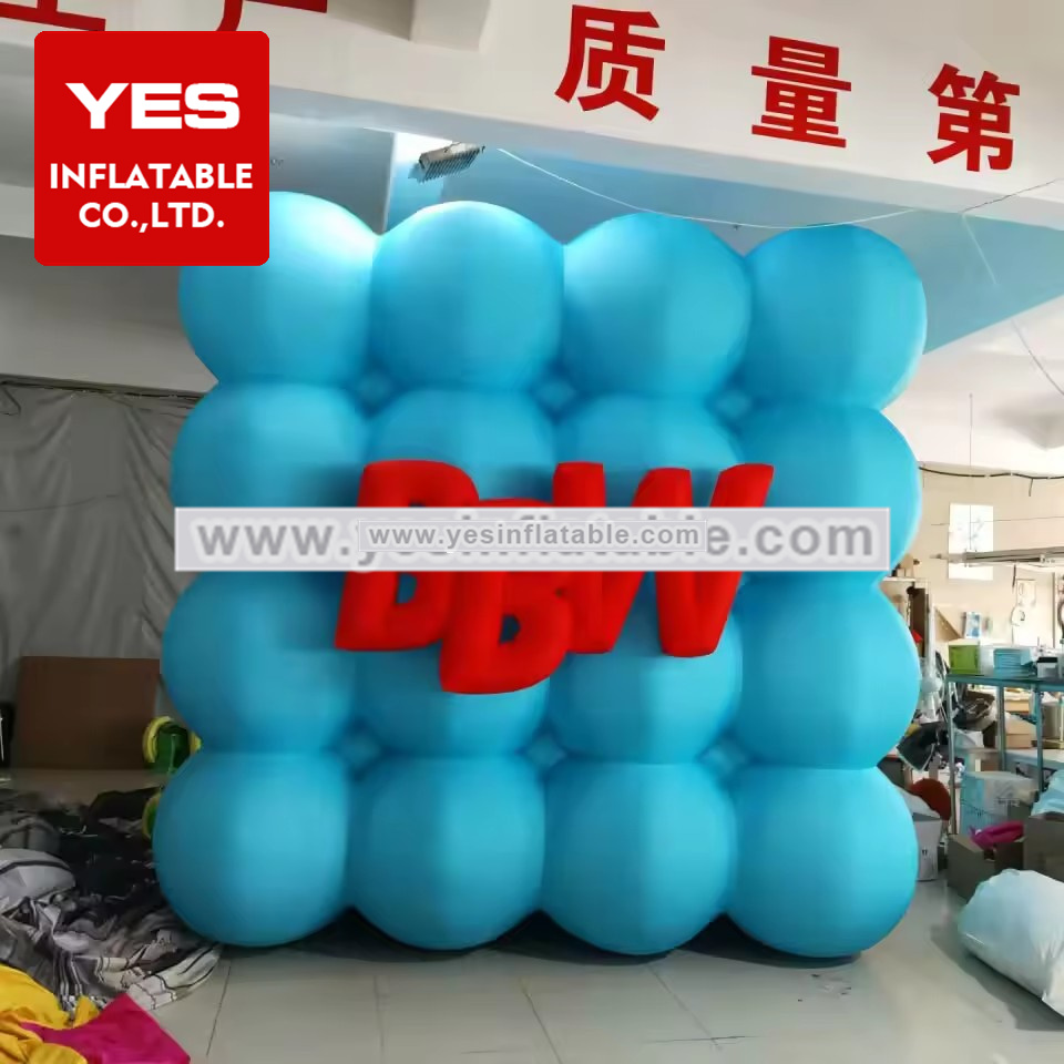 High Quality Inflatable Blue Cube Inflatable Rubik’S Cube For Advertising