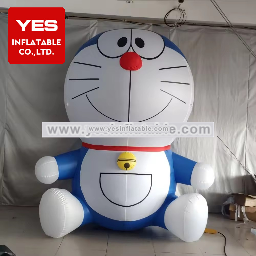 Japanese anime character animal blue cat kitty blow up mascot