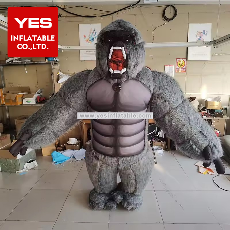 Customized walking inflatable baboon costume inflatable monkey costume inflatable gorilla costume