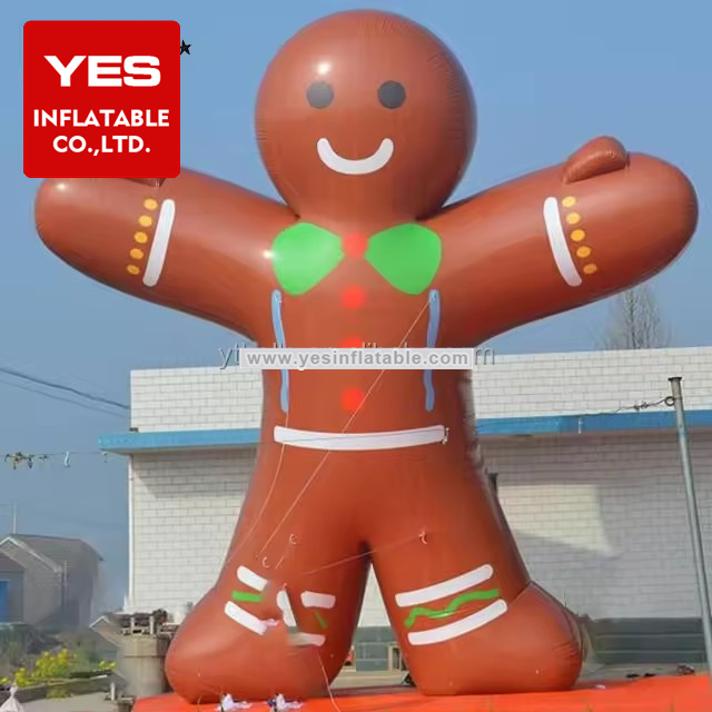 Giant Inflatable Christmas Gingerbread Decorations Inflatable Gingerbread Man For Sale