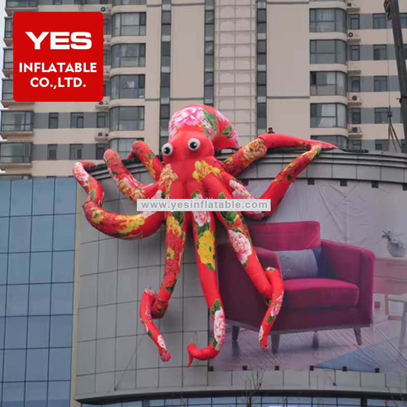 Advertising Display Promotion Inflatable Octopus Cartoons Giant Inflatable Octopus Model For Sale