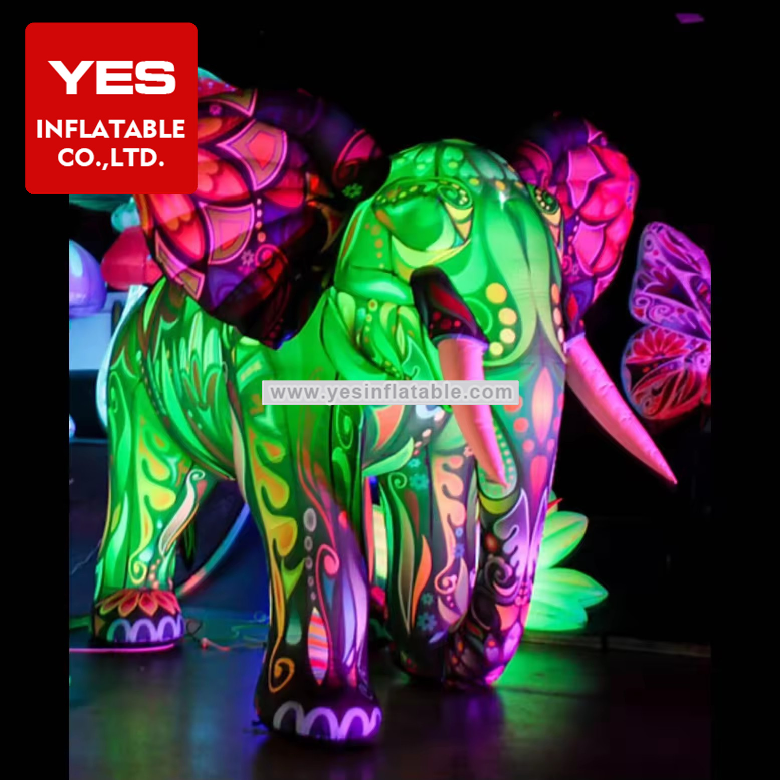 Outdoor Event Performance Parade Inflatable Walking Cartoon Elephant Inflatable Animal   Suit