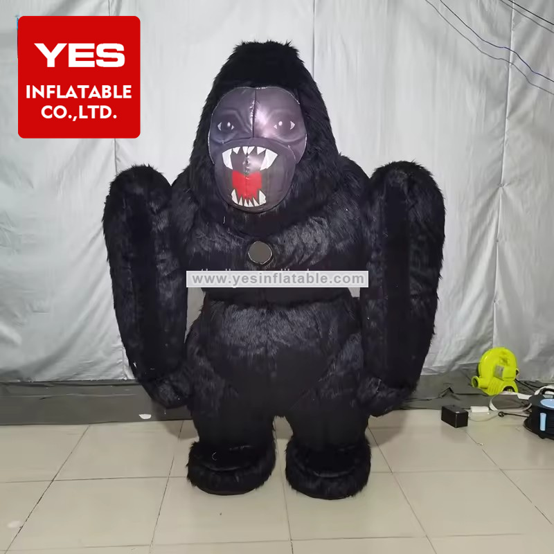 Adult Halloween Plush Gorilla Costume Animal King Kong Inflable Gigante