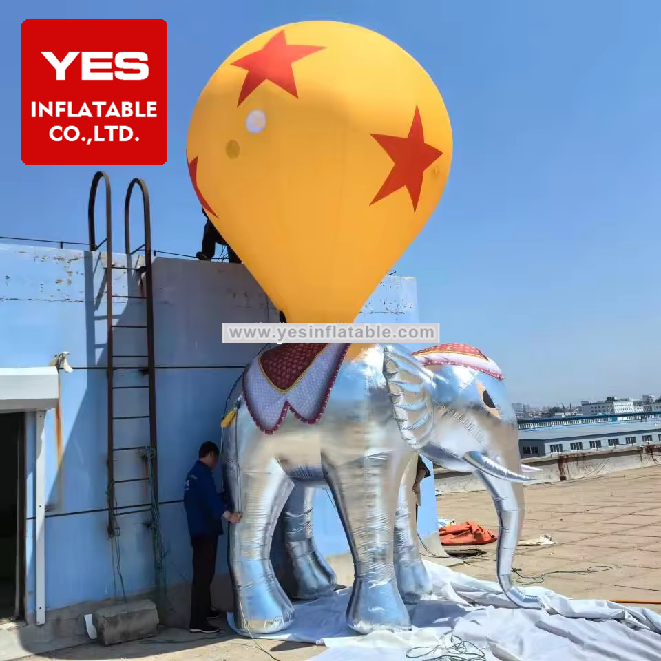 Advertising ball sliver elephant structure gonflable inflatable animal