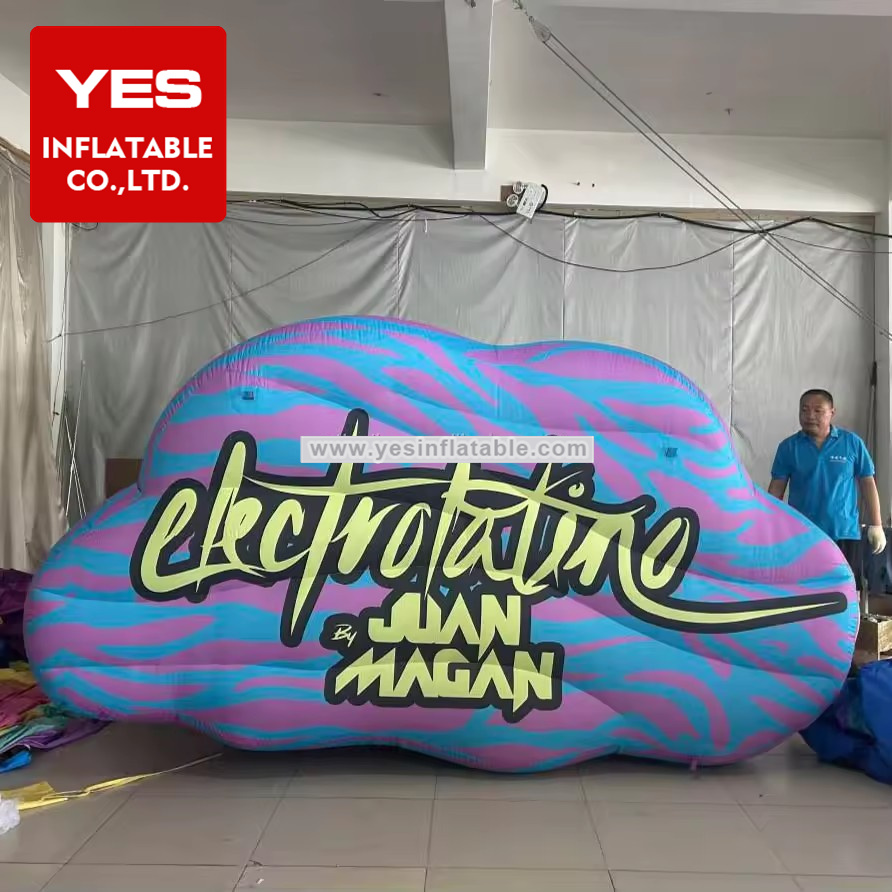 High Quality Custom Inflatable Advertising Product Cloud Shape Inflatable Advertising   Board