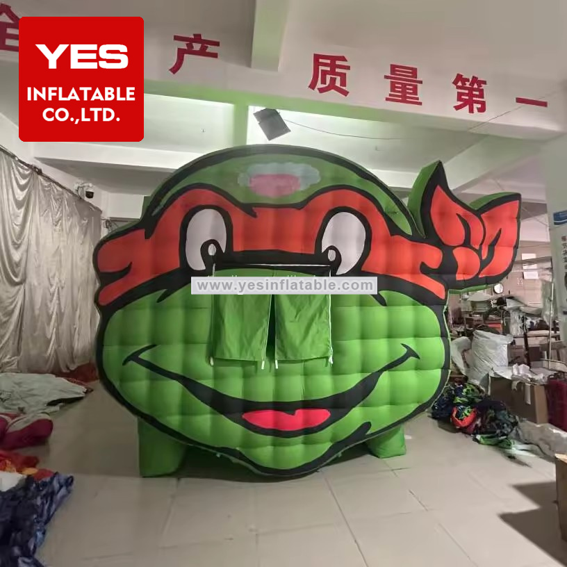 Custom Inflatable Cartoon Tent Green Inflatable Supernatural Tortoise Tent