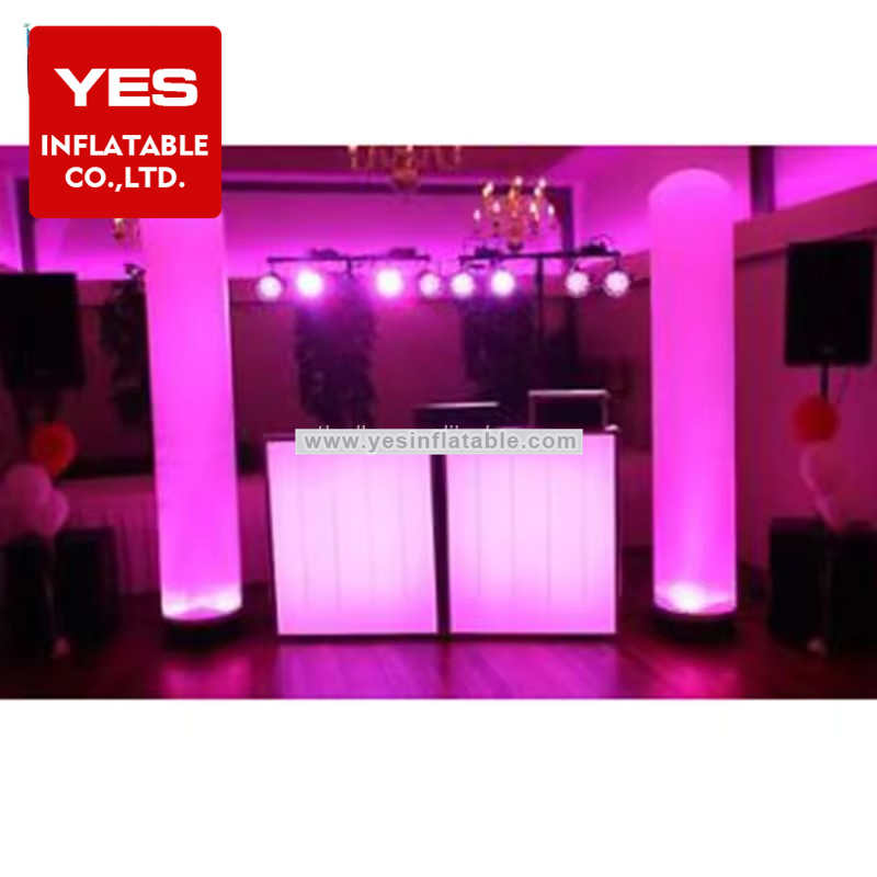 Event Advertising Holiday Inflatable LED Column Decorative Inflatable Tube Light