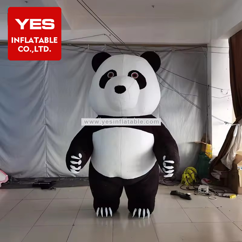 Customized Inflatable Walking Cartoon Inflatable Mascot Animal Costume Inflatable Panda Costume