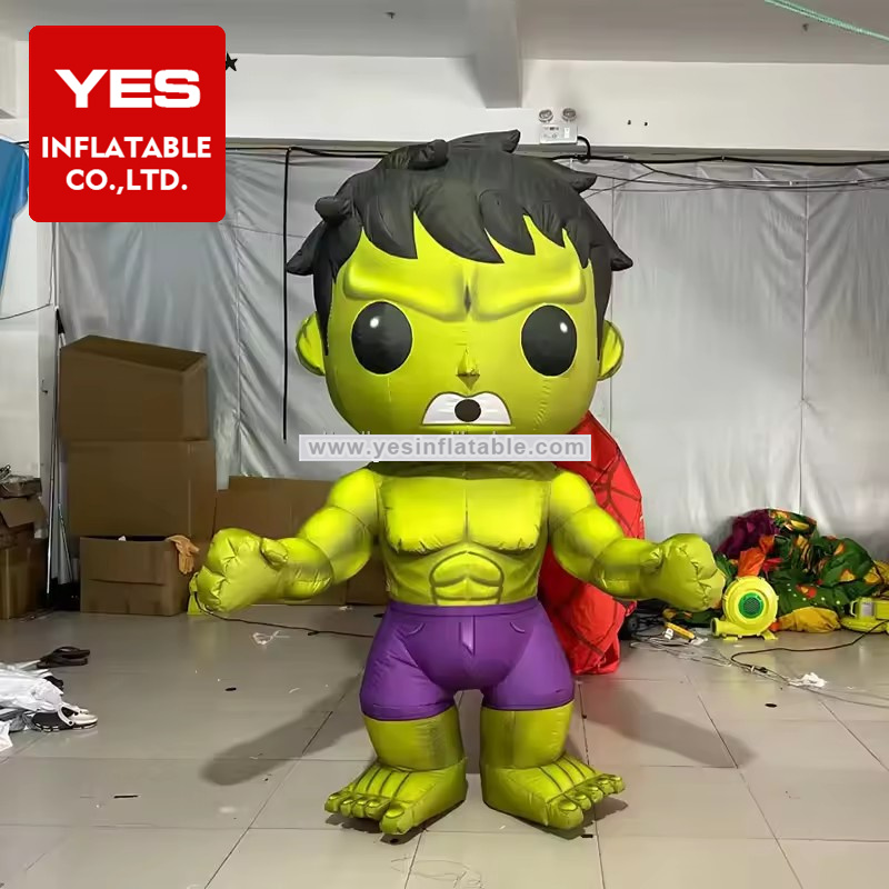 Adults Halloween Fancy Dress green giant cartoon character inflatable costume heroes