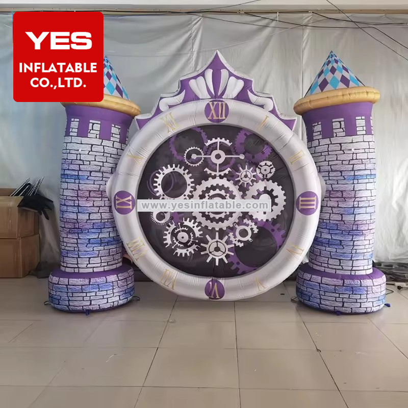 Advertising Inflatables Clock Giant Inflatables Castle Model Inflatable Background Model