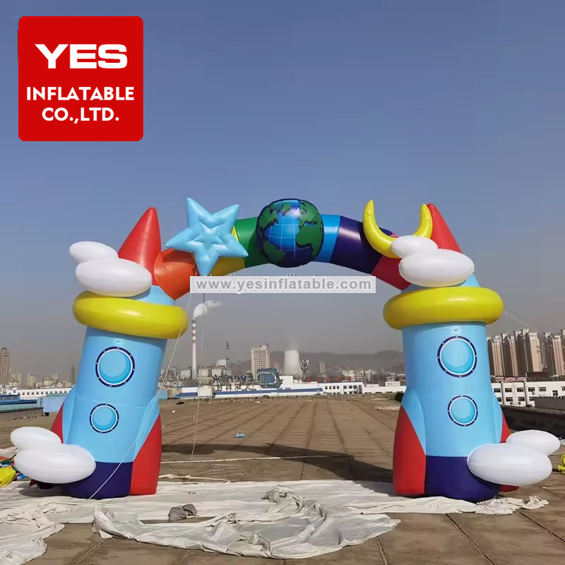 Giant Inflatable Garden Arch Gate Party Entrance Inflatable Cartoon Arch For Amusement Park