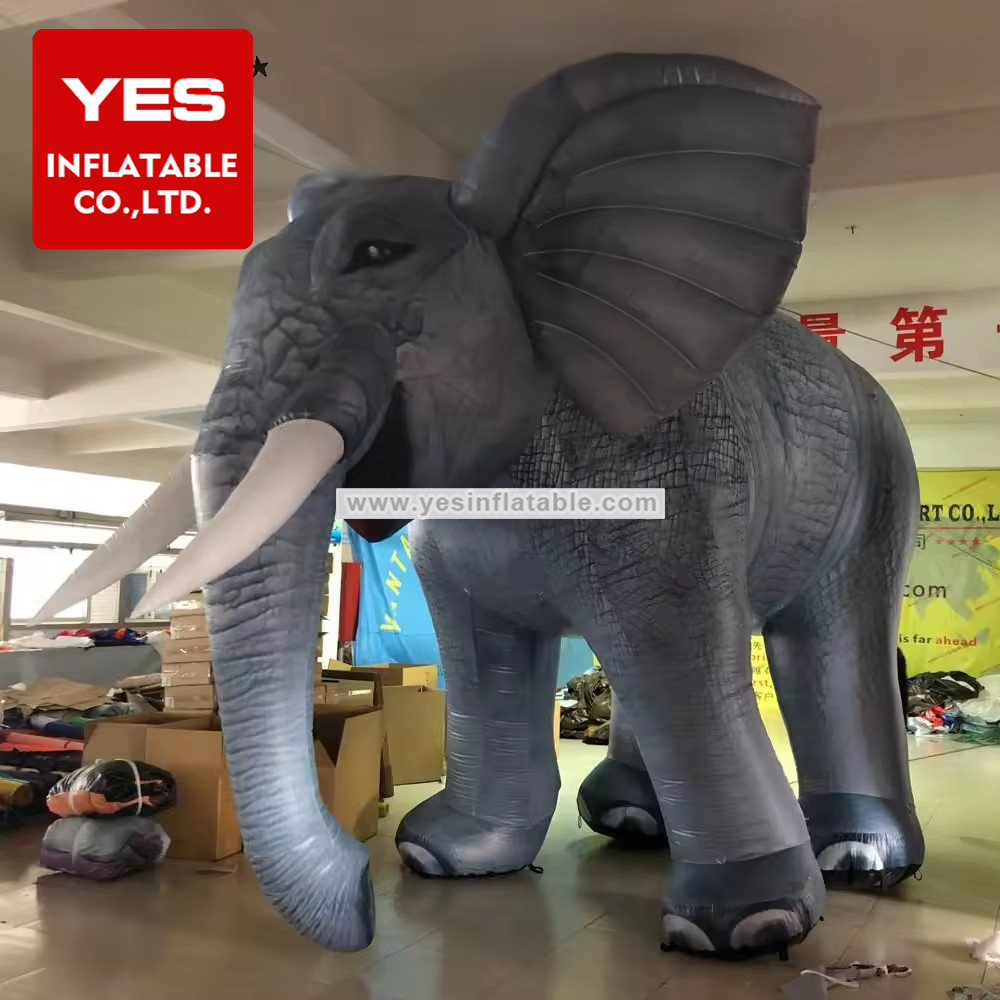 Giant Inflatable Advertising Digital Printing Inflatable Elephant Inflatable Cartoon   Wild Animals For Sale