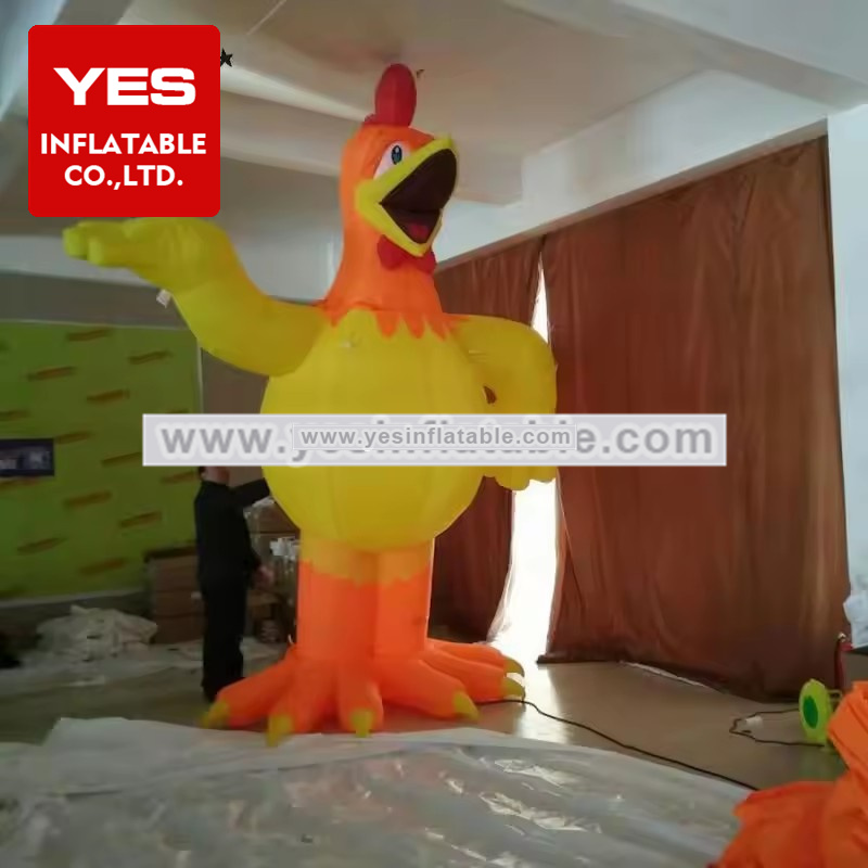 Giant Customized Advertising Inflatable Mascot Inflatable Rooster For Sale