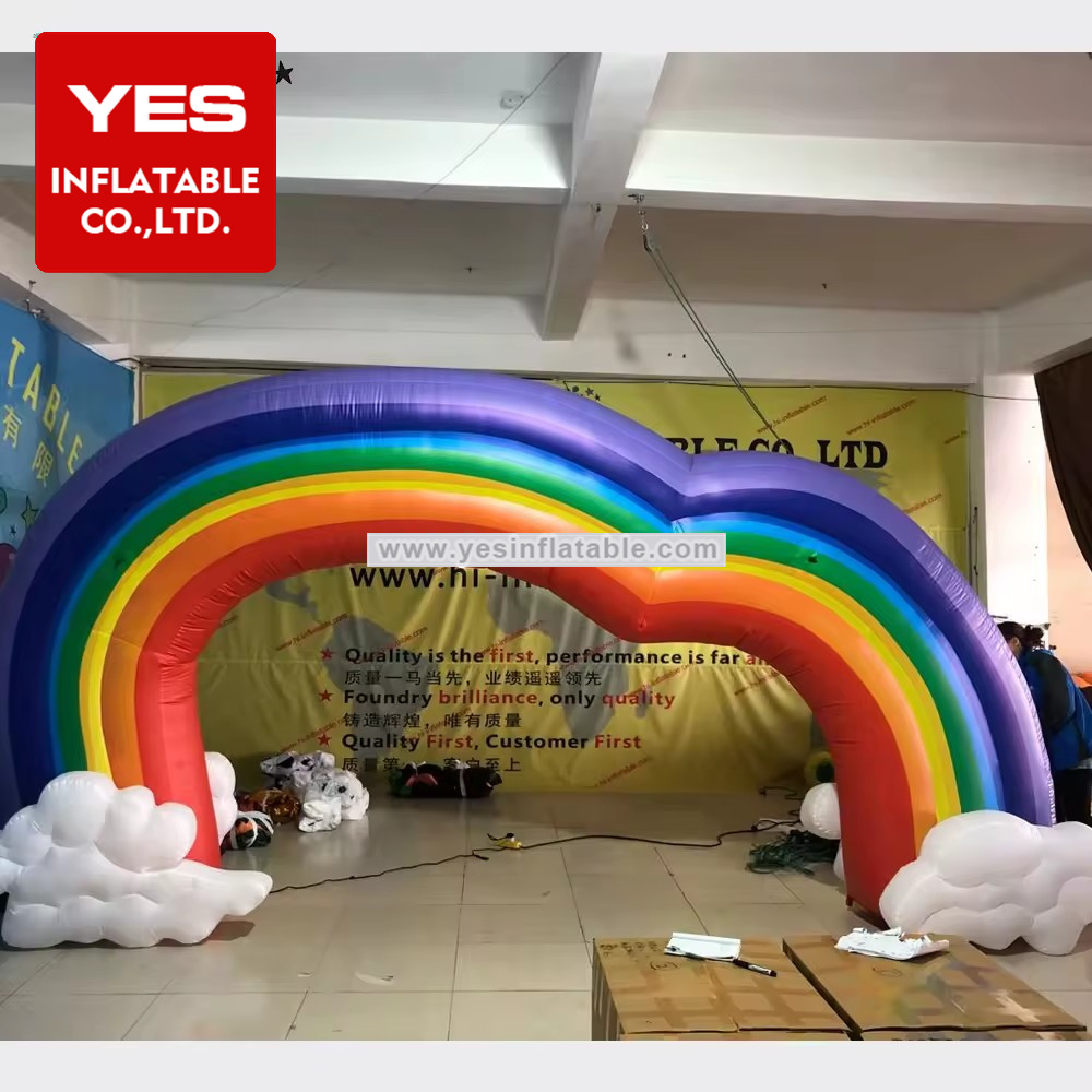 Outdoor Cheap Inflatable Entrance Arch Inflatable Basketball Sports Arch Inflatable Rainbow Arch