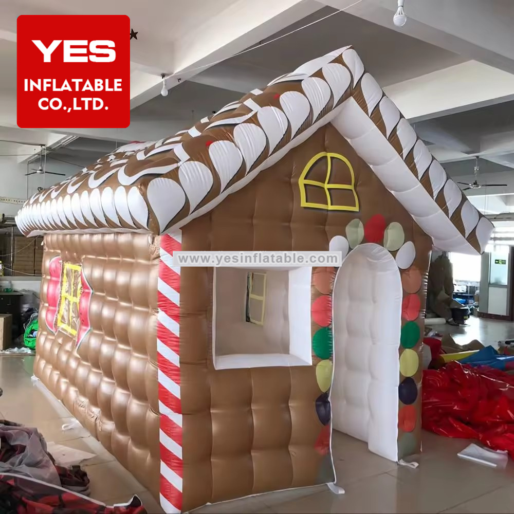 christmas inflatable hut tent decoration inflatable christmas Santa Claus house cabin cottage