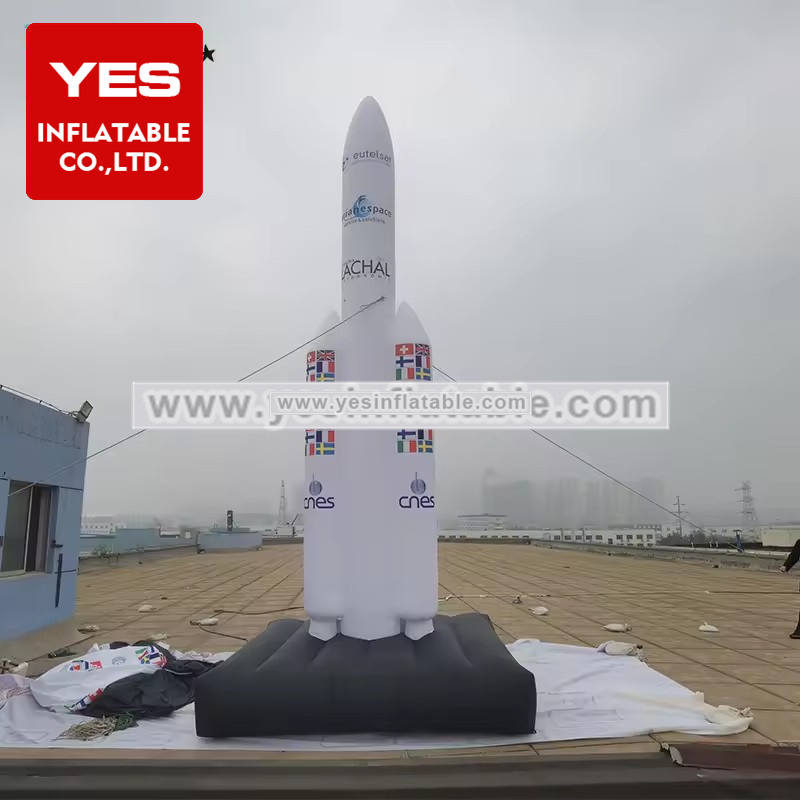 Advertising inflatable airship air show inflatable rocket spacecraft model