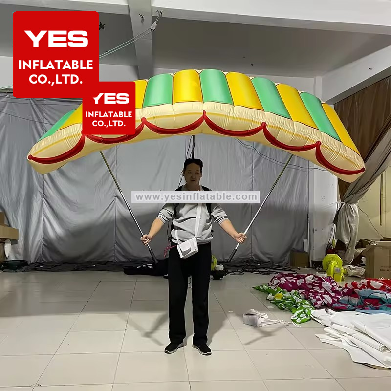 Customized high-quality inflatable paragliding costume walking inflatable paraglider   costume for sale