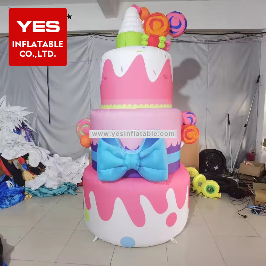 Party wedding inflatable model giant cake birthday party decoration