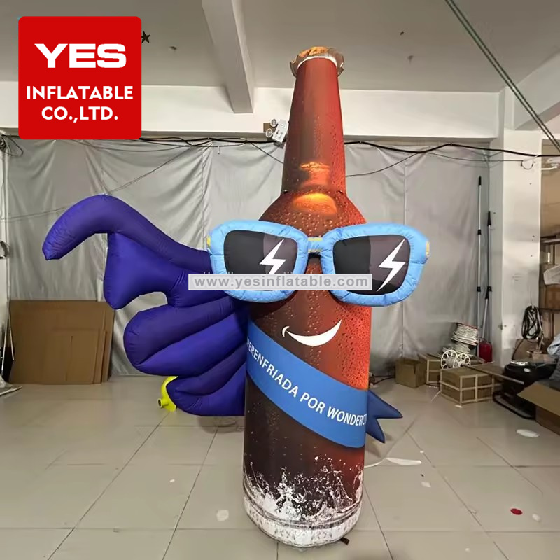 Custom Mall brand promotional beverage bottles model inflatable promotional product