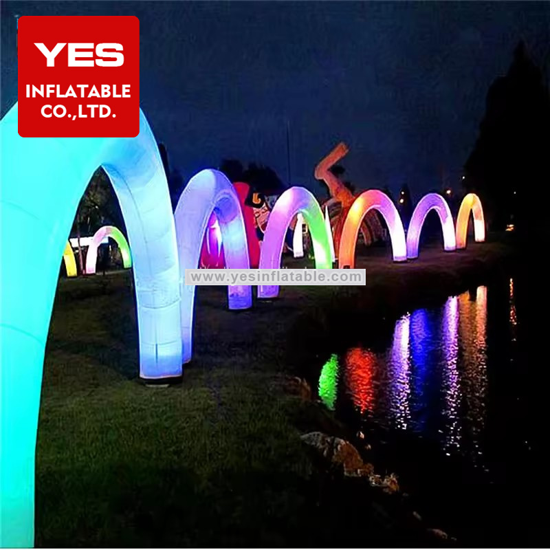 Advertising Led Light Inflatable Decoration Archway Inflatable Led Arch For Outdoor   Decoration