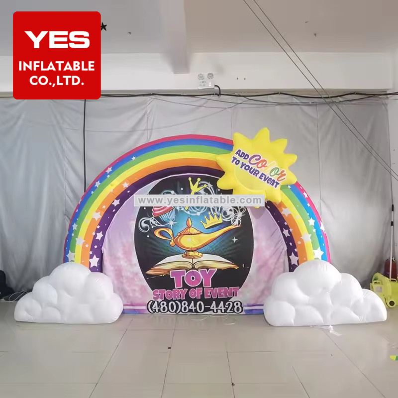 Party Inflatable Rainbow Arch Inflatable Cloud Arch Inflatable Archway